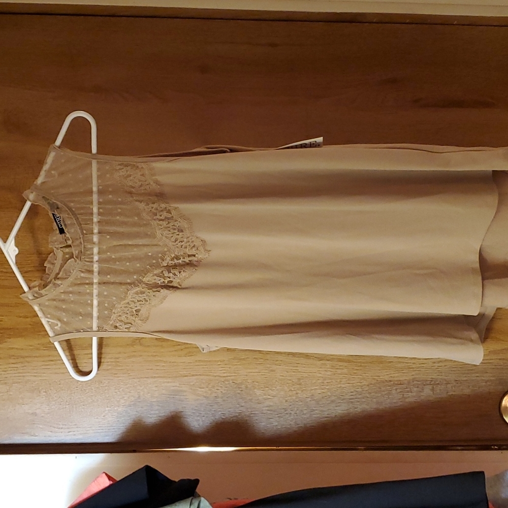 Tan tank blouse